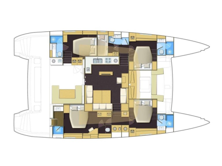 Hire Catamaran Lagoon with a boat licence