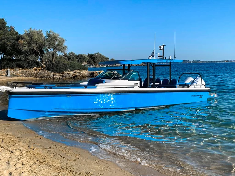 Yacht hire Gouvia cheap Axopar 37 Sun Top (1 cabin)