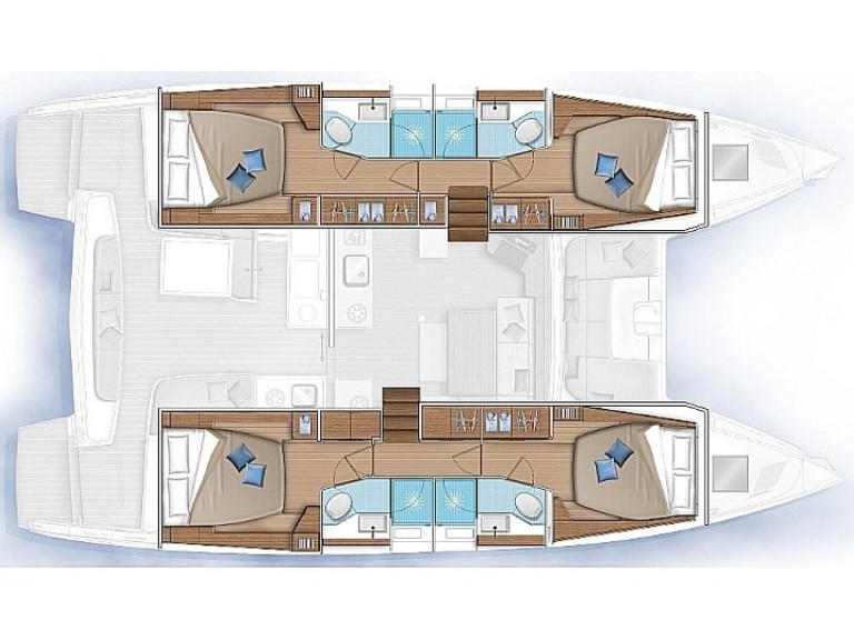 Yacht hire Lefkáda cheap Lagoon 46