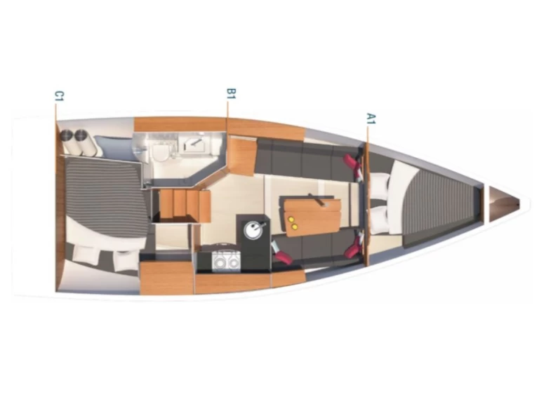 Sailboat hire in Altefähr - Hanse Hanse 315
