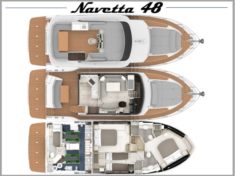 Absolute Navetta 48 charter bareboat or skippered in  Rogoznica
