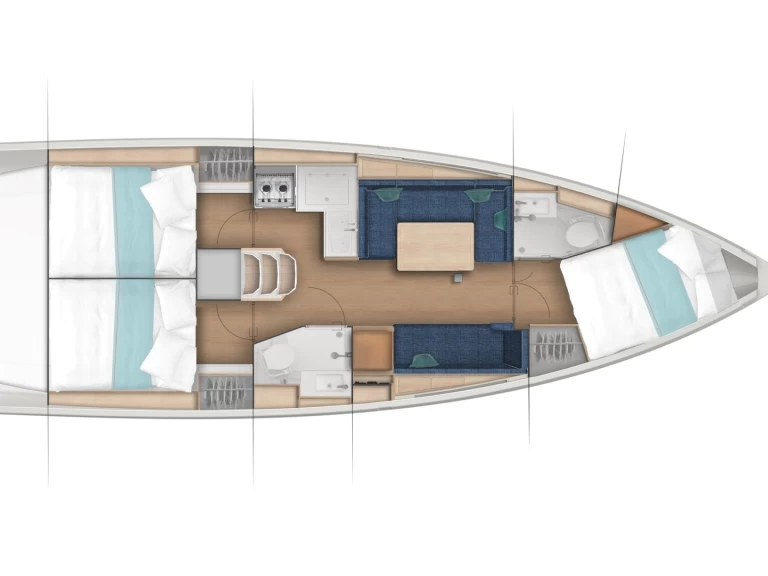 Jeanneau Sun Odyssey 389 charter bareboat or skippered in  Lefkáda