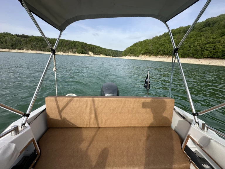 Jeanneau Leader 550 charter bareboat or skippered in  La Tour-du-Meix