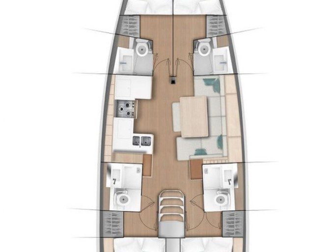 Hire Sailboat with or without skipper Jeanneau Lefkáda