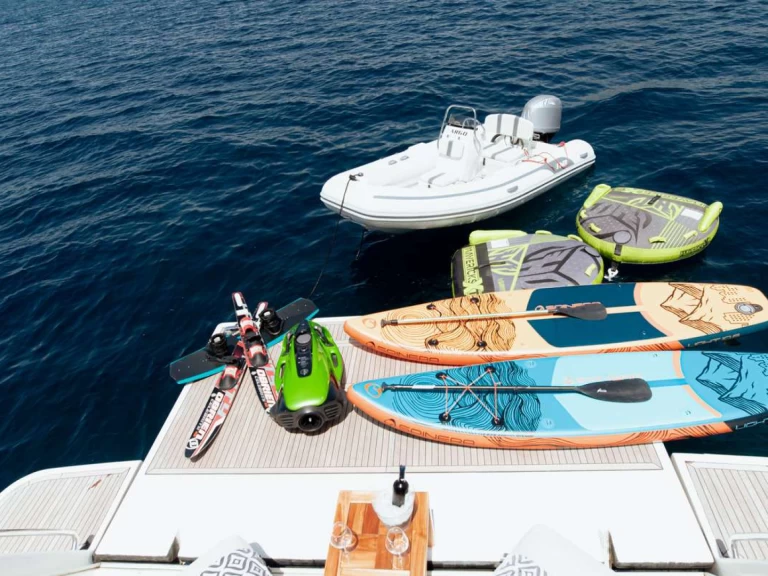 Ferretti ARGO V charter bareboat or skippered in  Glyfada