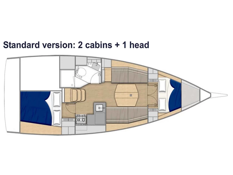 Hire Sailboat with or without skipper Bénéteau Lefkáda