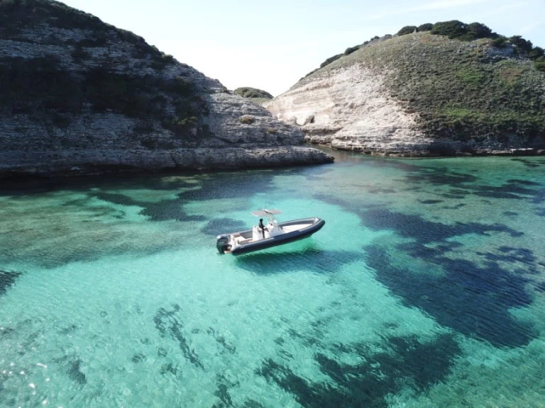 Sea Water Phantom 260 charter bareboat or skippered in  Bonifacio