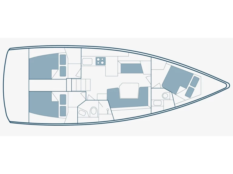 Yacht hire Nikiána cheap Oceanis 41.1
