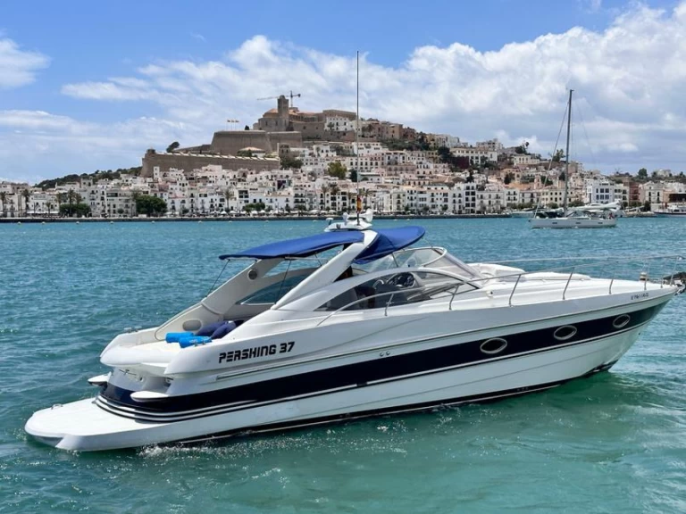 Yacht hire Ibiza Town cheap Pershing 37