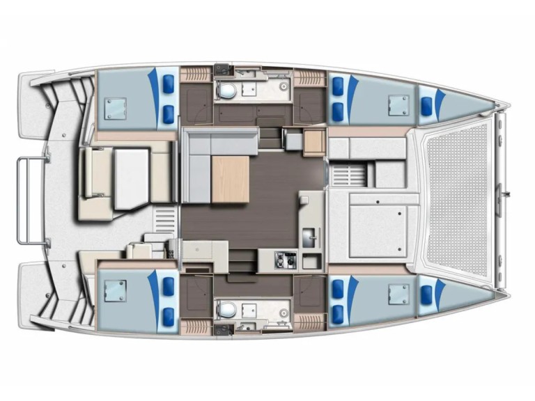 Hire Catamaran with or without skipper Leopard Raiatea