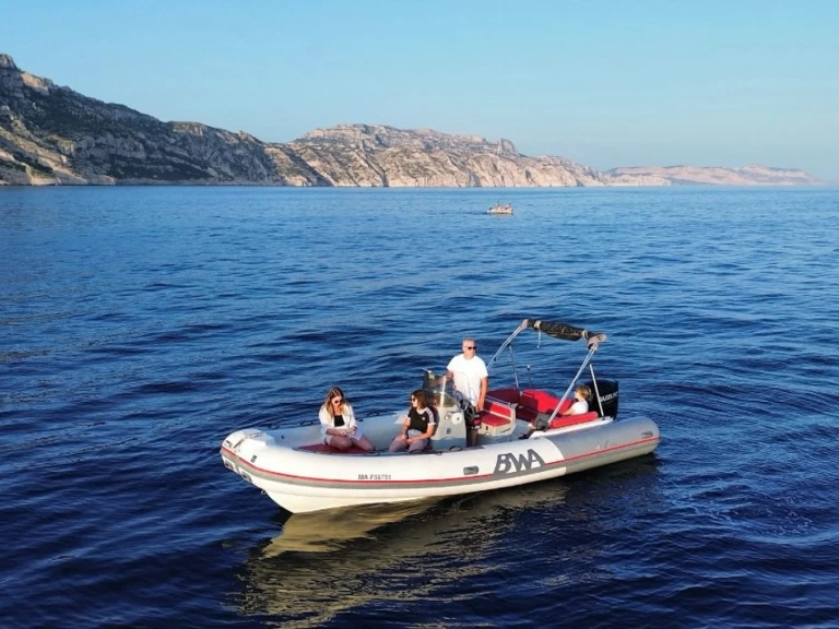 Bwa Sport 22 GT charter bareboat or skippered in  Gapeau