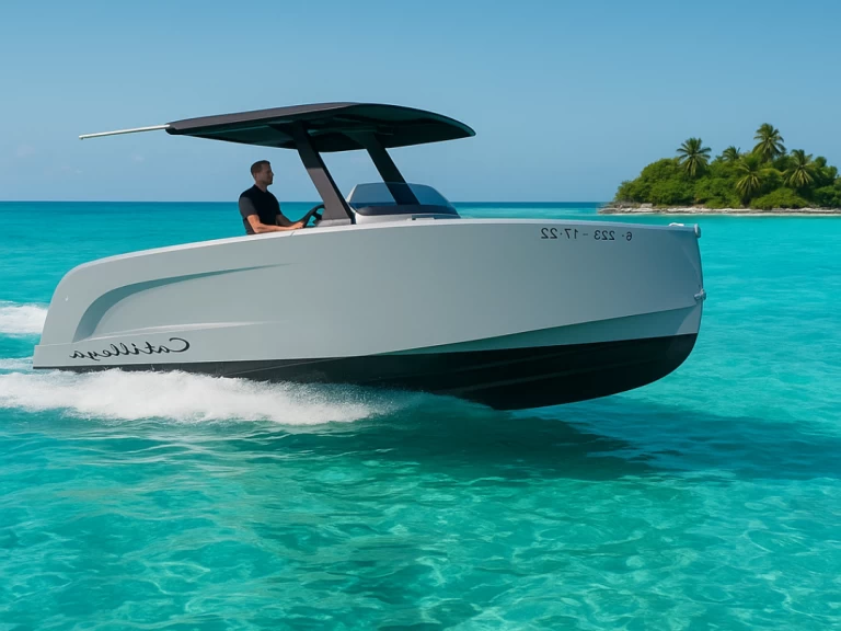 Boats mak Cattleya X6 charter bareboat or skippered in  Cala Llonga