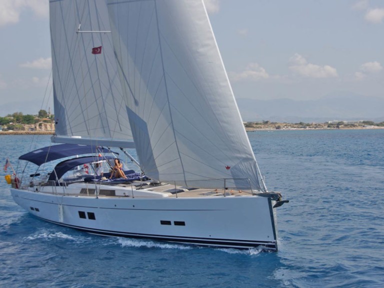 Hanse Hanse 575 charter bareboat or skippered in  Gümbet