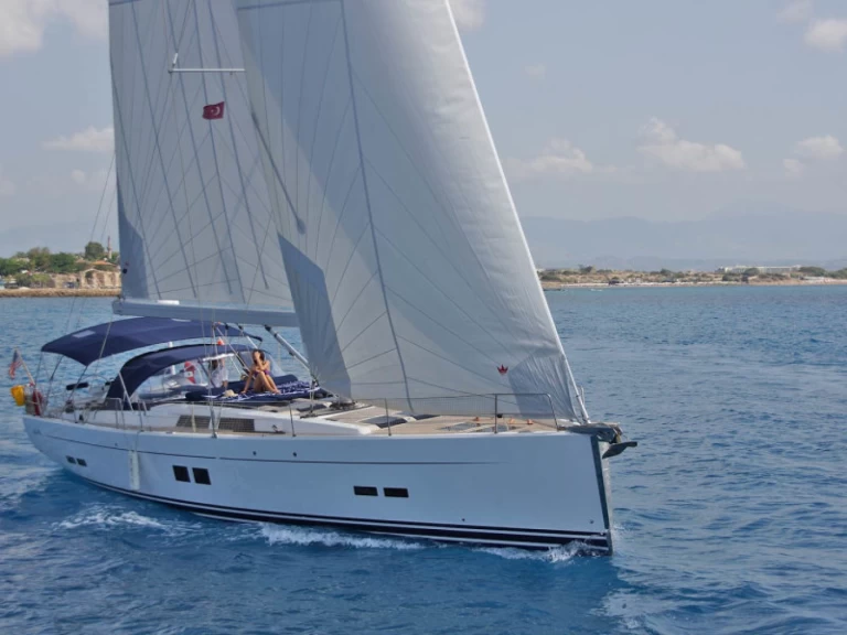 Hanse Hanse 575 charter bareboat or skippered in  Gümbet