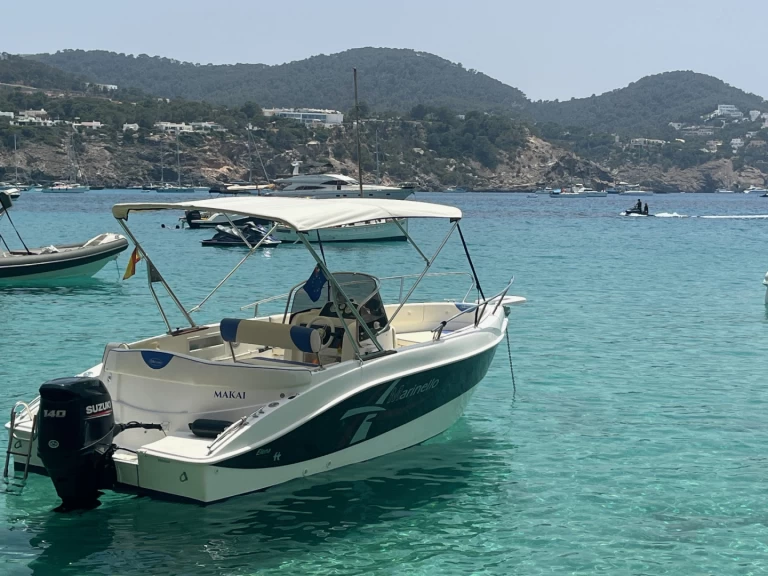 Marinello Marinello 21 charter bareboat or skippered in  Cala Vadella
