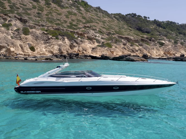 Sunseeker Superhawk 48 charter bareboat or skippered in  Palma de Mallorca