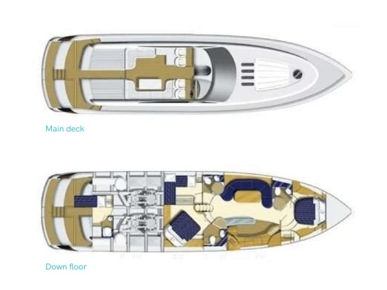 Luxury Yacht hire in Ibiza Town - Princess Princess V65