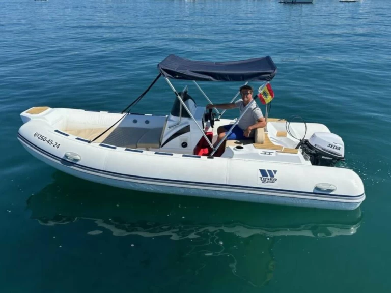 Hire Motorboat Tiger with a boat licence