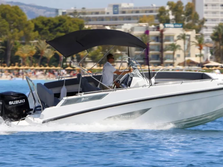 Abaris 23 charter bareboat or skippered in  Port d'Alcudia