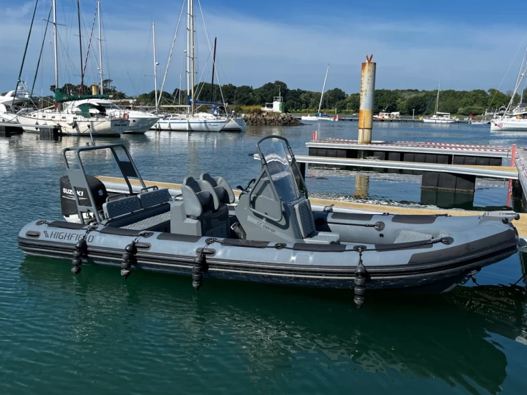 Highfield Patrol 660 charter bareboat or skippered in  La Forêt-Fouesnant