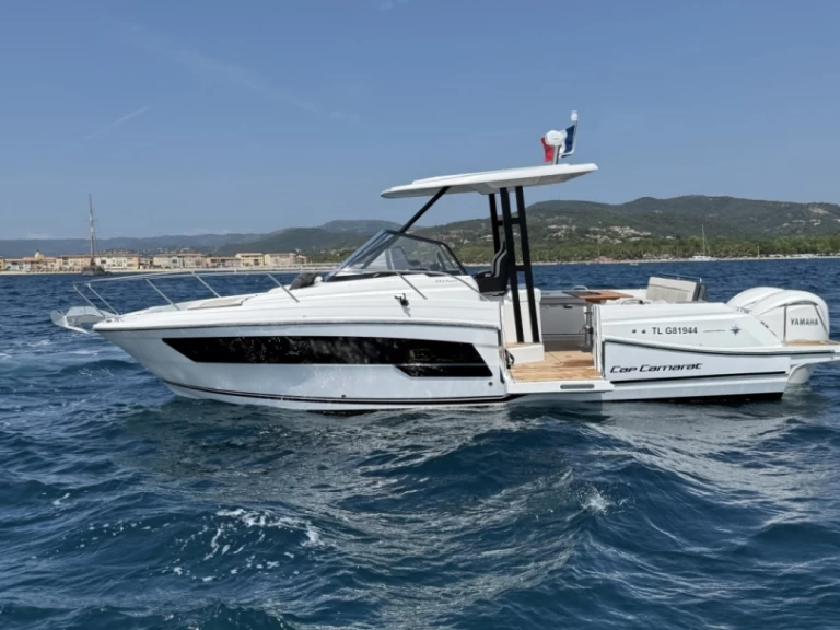 Jeanneau Cap Camarat 9.0 WA charter bareboat or skippered in  Port Grimaud