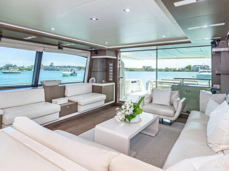 Ferretti HOYA SAXA charter bareboat or skippered in  Newport