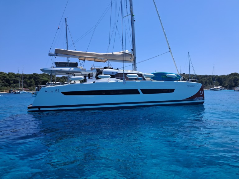 Hire a Fountaine Pajot Aura 51 Seget Donji