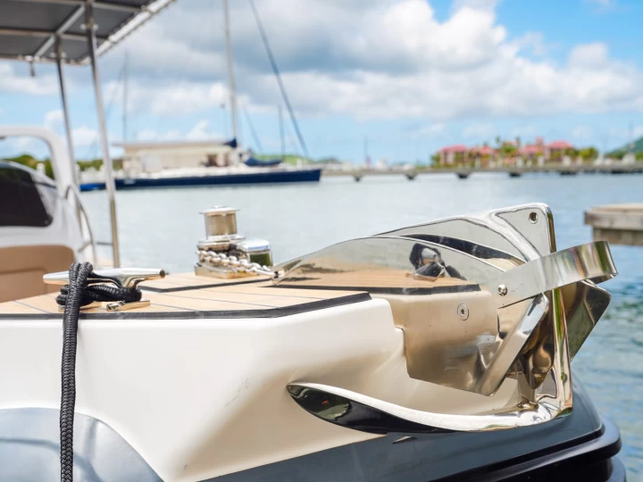 Rib 760 charter bareboat or skippered in  Simpson Bay Yacht Club Marina