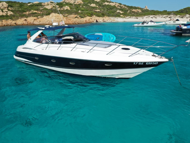 Sunseeker Camargue 44 charter bareboat or skippered in  Cannigione