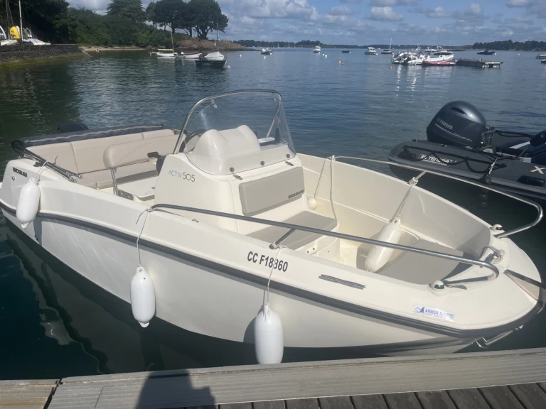 Quicksilver Activ 505 charter bareboat or skippered in  Le Palais