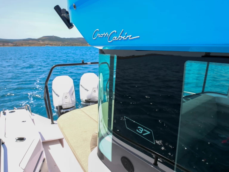 Axopar Axopar 37 XC Cross Cabin (1 cabin) charter bareboat or skippered in  Gouvia