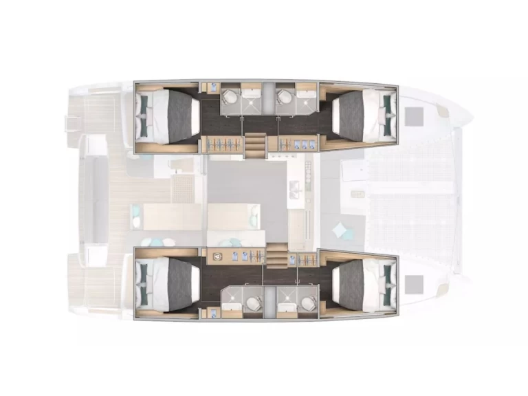 Catamaran to hire Cugnana Verde at the best price