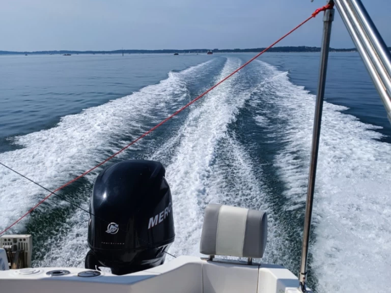 Quicksilver Quicksilver 555 WA Commander charter bareboat or skippered in  Trébeurden