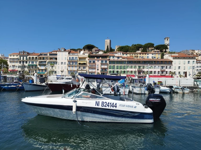Four Winns Horizon 180 charter bareboat or skippered in  Vieux Port de Cannes