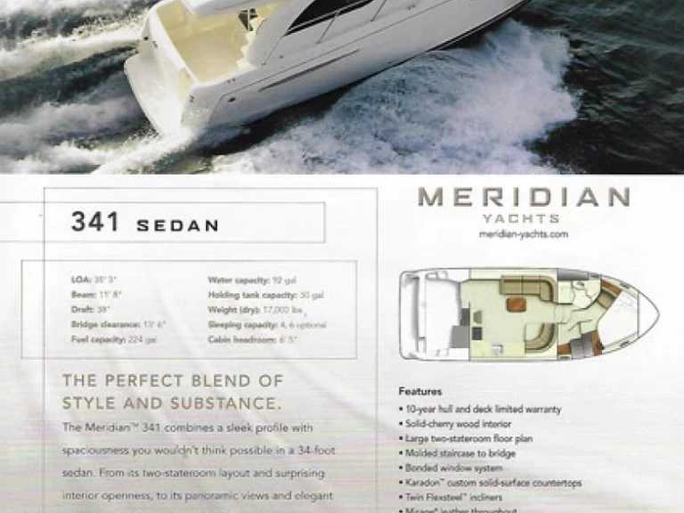 Luxury Yacht hire in Mandelieu-la-Napoule - Meridian 341 Sedan