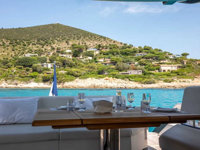 Sunseeker PREDATOR 65 charter bareboat or skippered in  Saint-Tropez