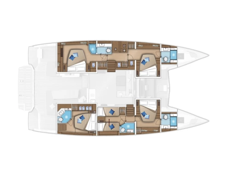 Yacht hire Bas du Fort cheap Lagoon 55