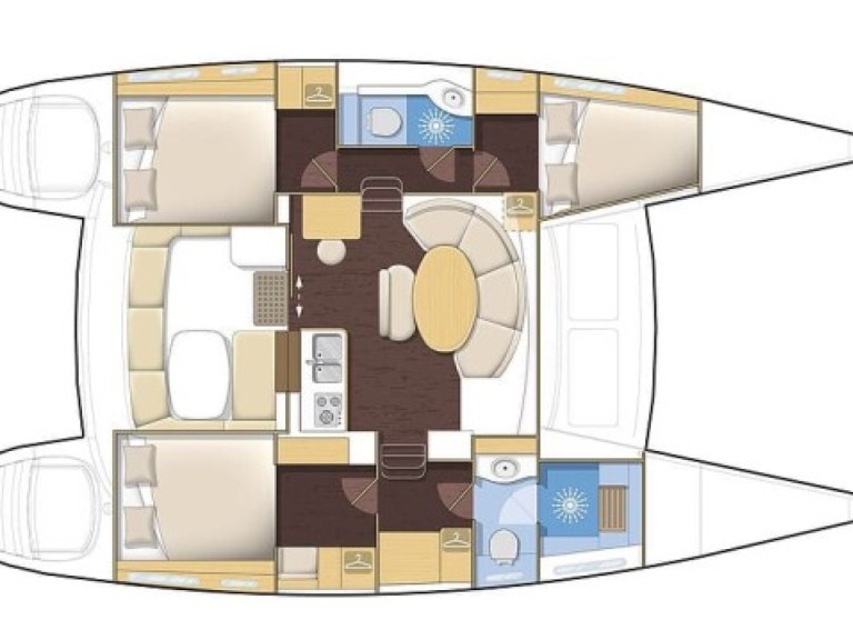 Hire Catamaran with or without skipper Lagoon Bonifacio