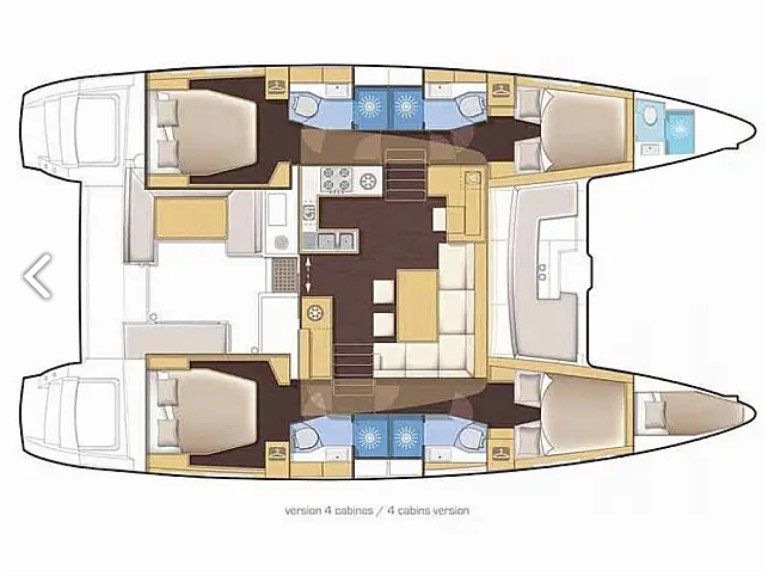 Yacht charter Piso Livadi - Lagoon Lagoon 46/10 - Skippered  on SamBoat