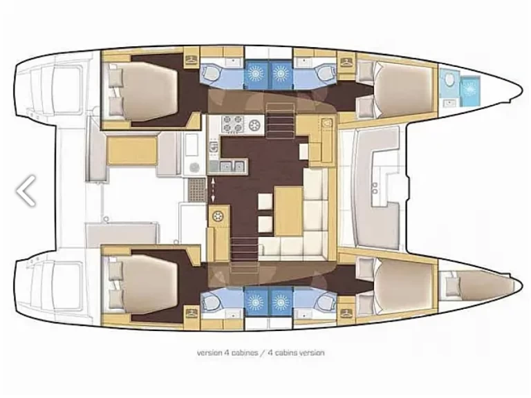 Yacht charter Piso Livadi - Lagoon Lagoon 46/10 - Skippered  on SamBoat