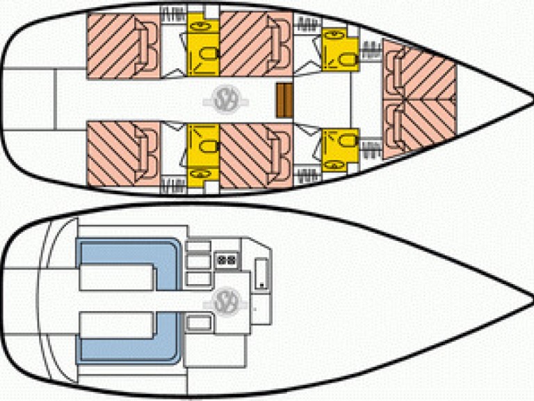 Dufour Atoll 50 charter bareboat or skippered in  Primošten