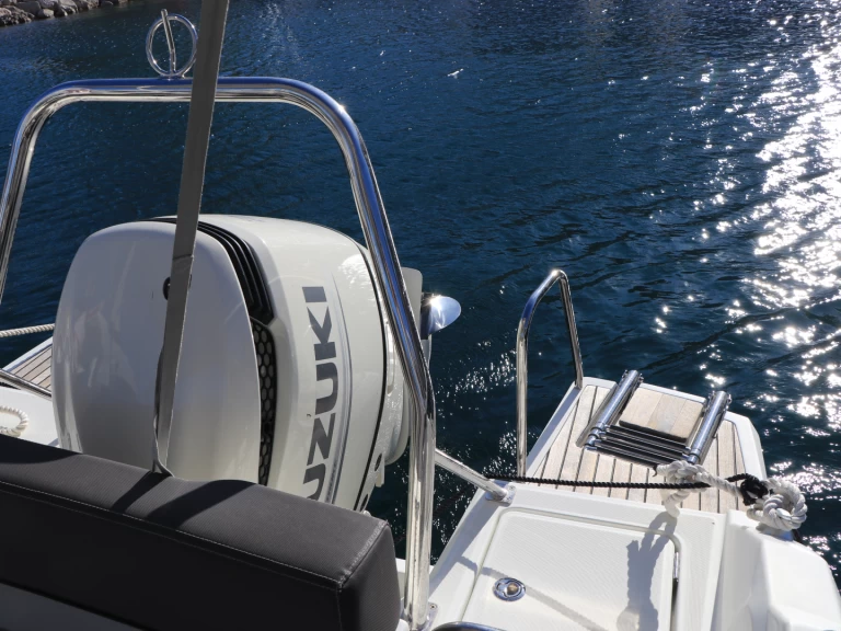 Jeanneau Cap Camarat 7.5 WA Serie 2 charter bareboat or skippered in  Monaco-Ville