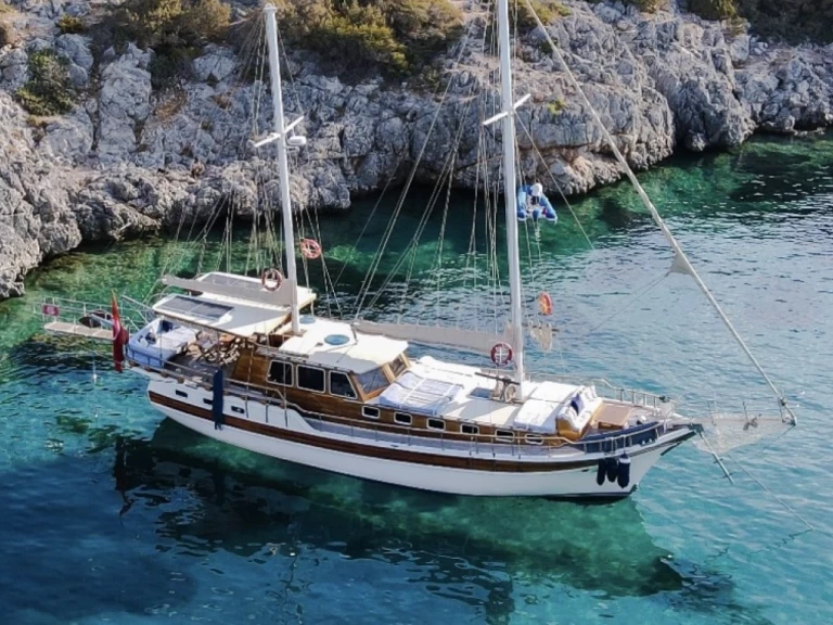 Hire a Custom Gulet-Motor Sailor Custom Bodrum harbour