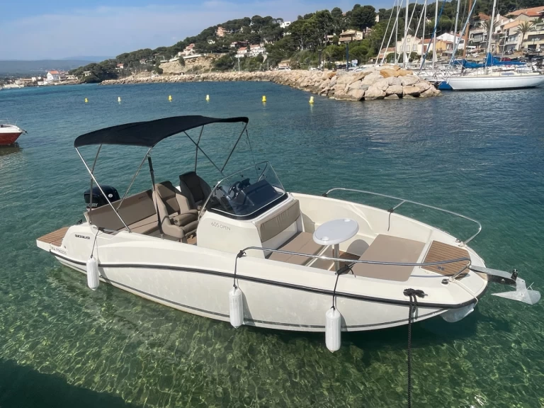 Quicksilver Activ 605 Open charter bareboat or skippered in  La Madrague
