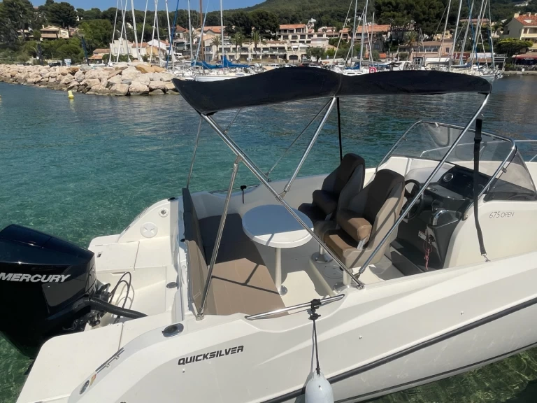 Charter a Quicksilver Activ 675 Open in La Madrague on Samboat