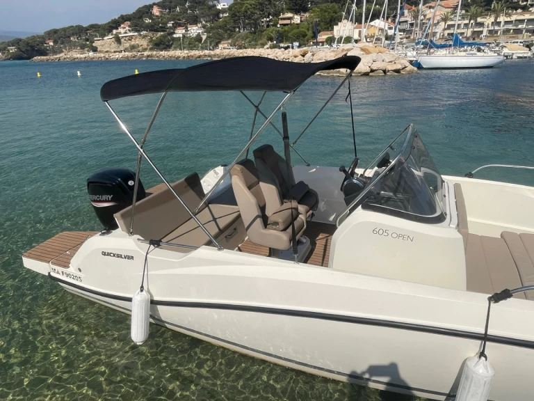 Charter a Quicksilver Activ 605 Open in La Madrague on Samboat