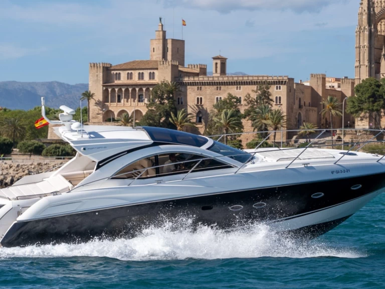 Sunseeker Camargue 50 charter bareboat or skippered in  Golfe-Juan