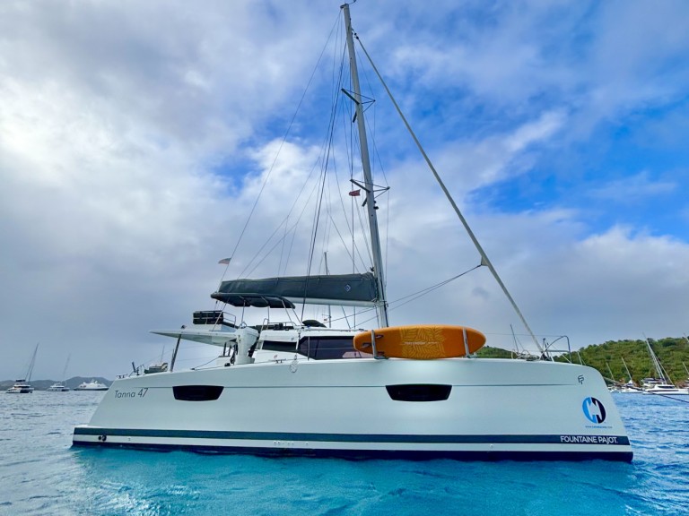 Fountaine Pajot Tanna 47 charter bareboat or skippered in  Parham Town