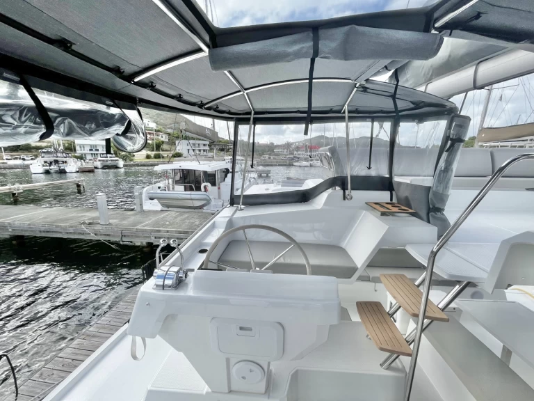 Fountaine Pajot Elba 45 charter bareboat or skippered in  Parham Town