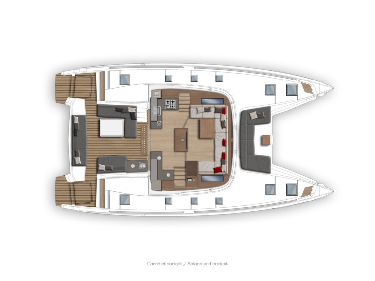 Charter a Lagoon Lagoon 450 F in Parham Town on Samboat